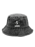 Yosfer Vintage Black Dandelion Butterfly Graphic Bucket Hat