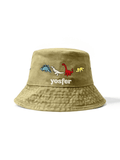 Yosfer Vintage Dinosaur Embroidered Bucket Hat