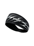 Yosfer Cool Black Lightning Print Breathable Fitness Headband