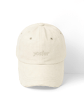 Yosfer Cream Washed Cotton Minimalist Cap